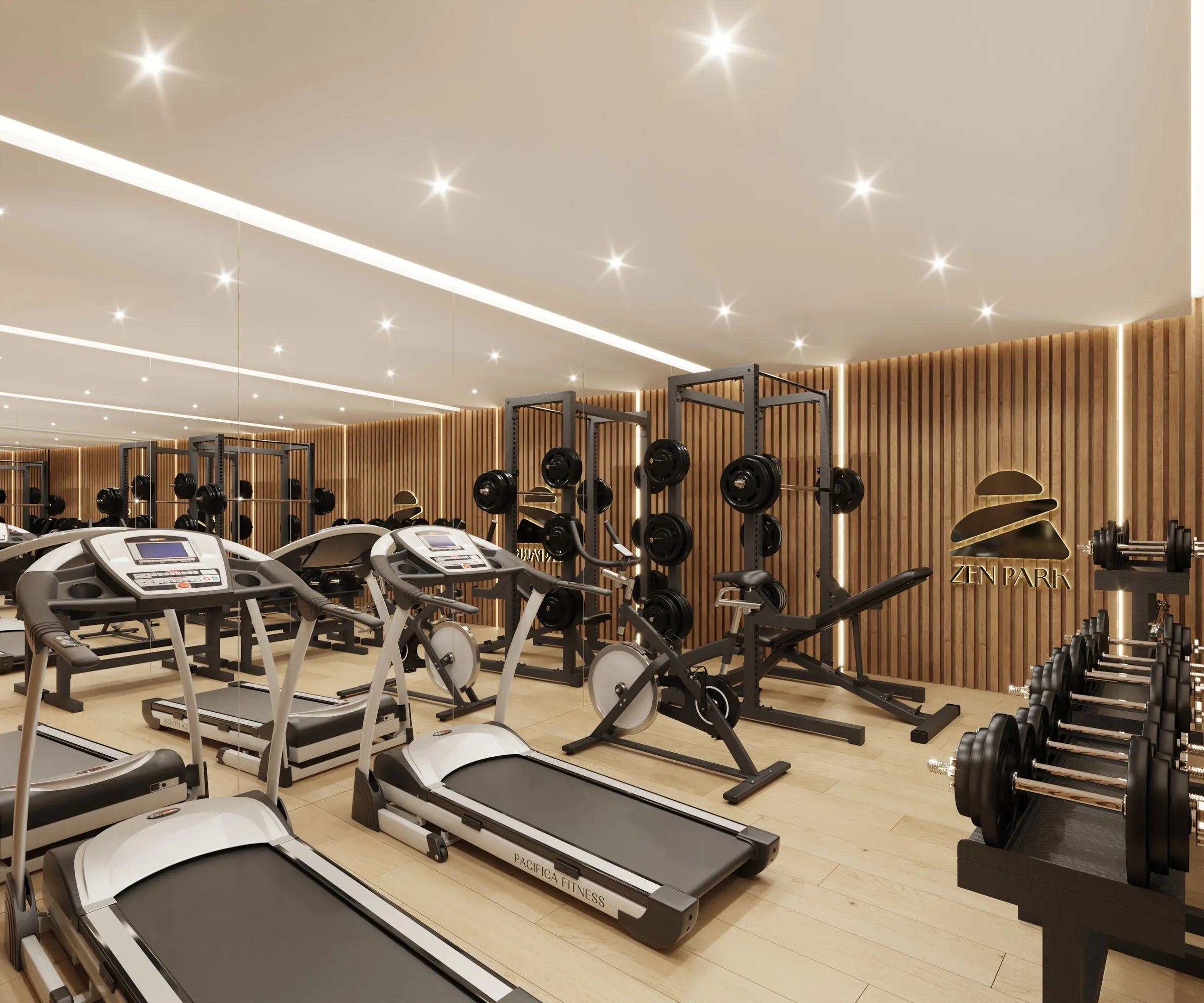 Gimnasio equipado de Zen Park